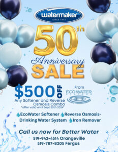 Water Treatment | Watermaker | Orangeville & Fergus